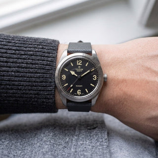 Tudor Ranger on Grey Saffiano Stitchless Strap