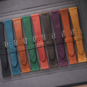 Crazy Horse leather watch straps by Delugs