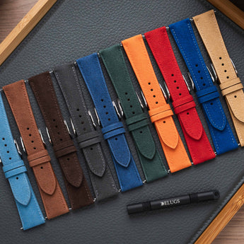 Alcantara watch straps by Delugs