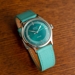 Turquoise Chevre Slim (Curved) Strap