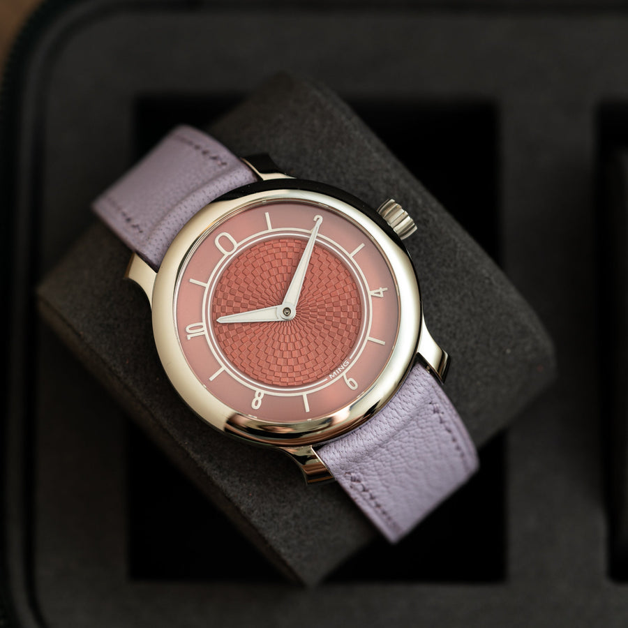 Overstock: Lavender Chevre Slim (Curved) Strap