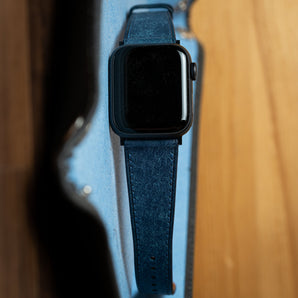 Navy Pueblo Slim Apple Watch Strap
