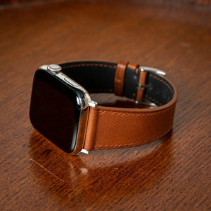 Fauve Barenia Slim Apple Watch Strap
