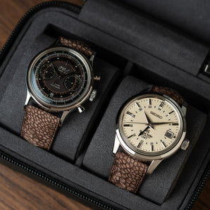 Nubuck Luchese Cigar Ostrich Leg Signature Strap