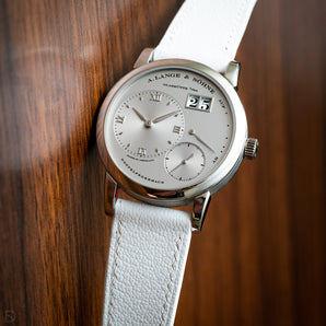 White Chevre Slim Strap