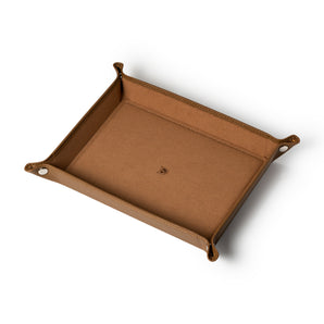 Overstock: Valet Tray - Brown / Brown