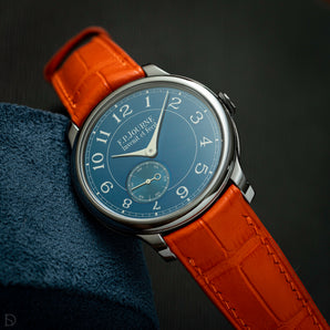 Matte Orange Alligator Signature (Curved) Strap