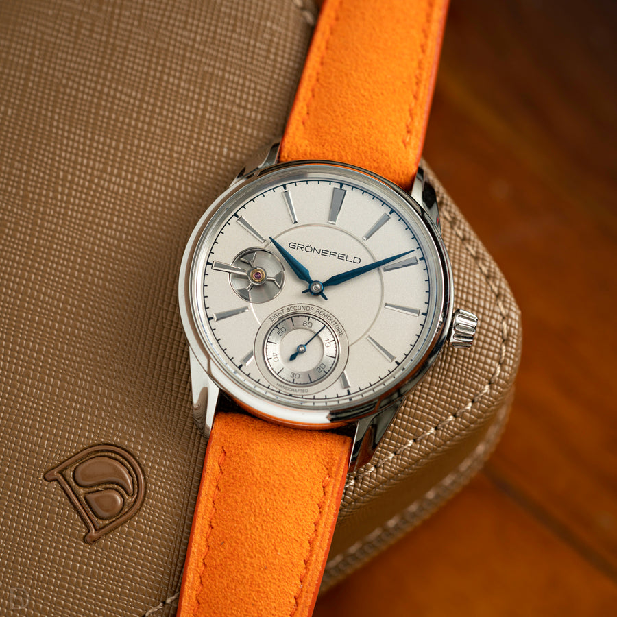 Overstock: Orange Alcantara Signature Strap