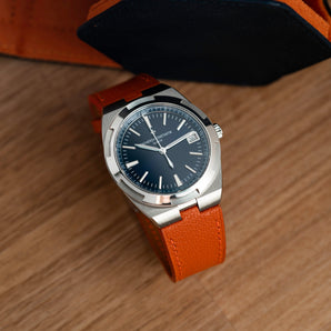 Orange Chevre Strap for Vacheron Constantin Overseas