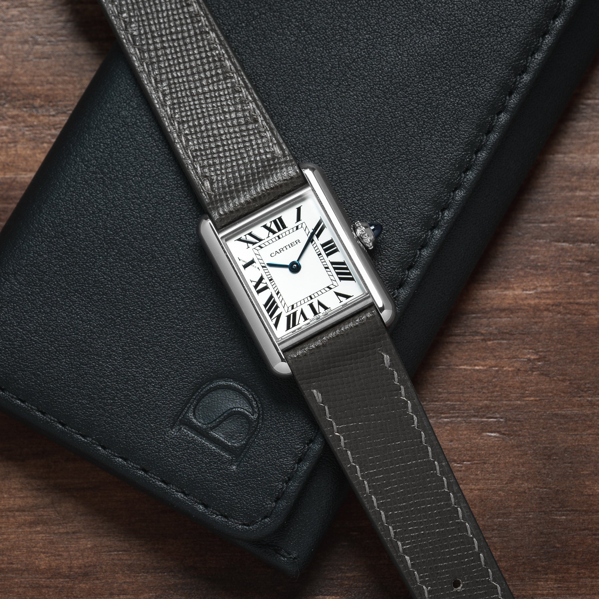 Matte Himalayan Alligator Cartier Tank Strap - Delugs