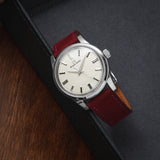 Overstock: Wine Red Nubuck Slim Strap - Image 2