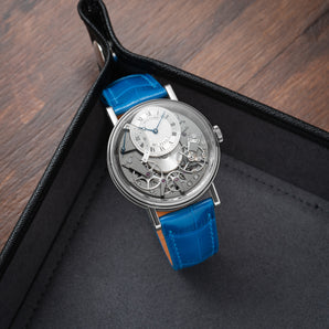 Matte Ocean Blue Alligator Signature Strap