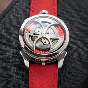 Red Chevre Strap for MB&F MAD1