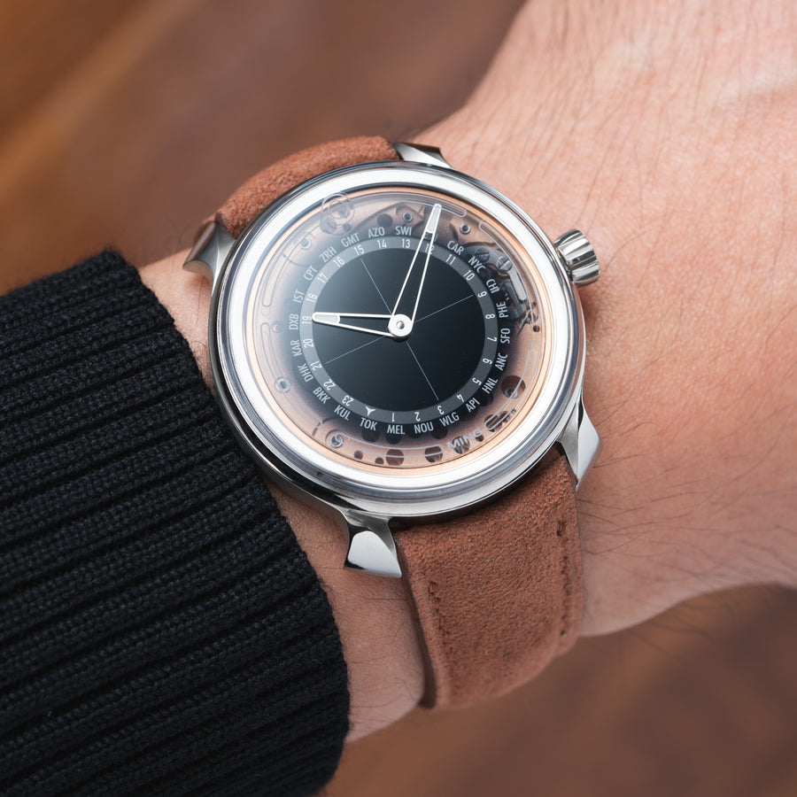 Overstock: Brown Alcantara Signature (Curved) Strap