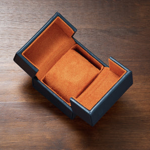 Snap Box - Navy/Orange