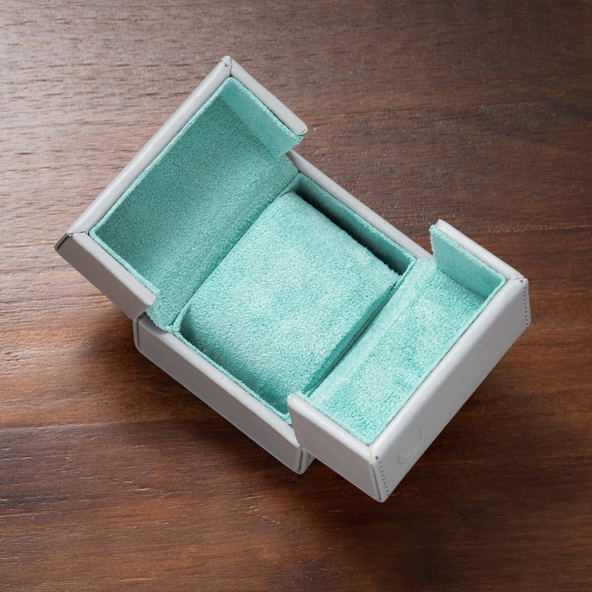 Snap Box - Light Grey/Tiffany Blue