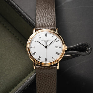Overstock: Dark Brown Saffiano Stitchless Strap