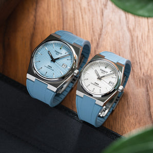 Baby Blue Tissot PRX CTS Rubber Strap