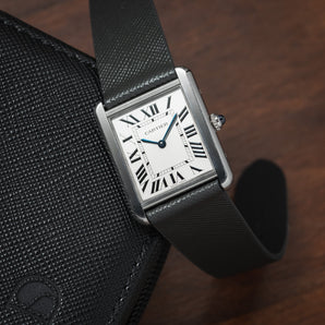 Grey Saffiano Stitchless Strap