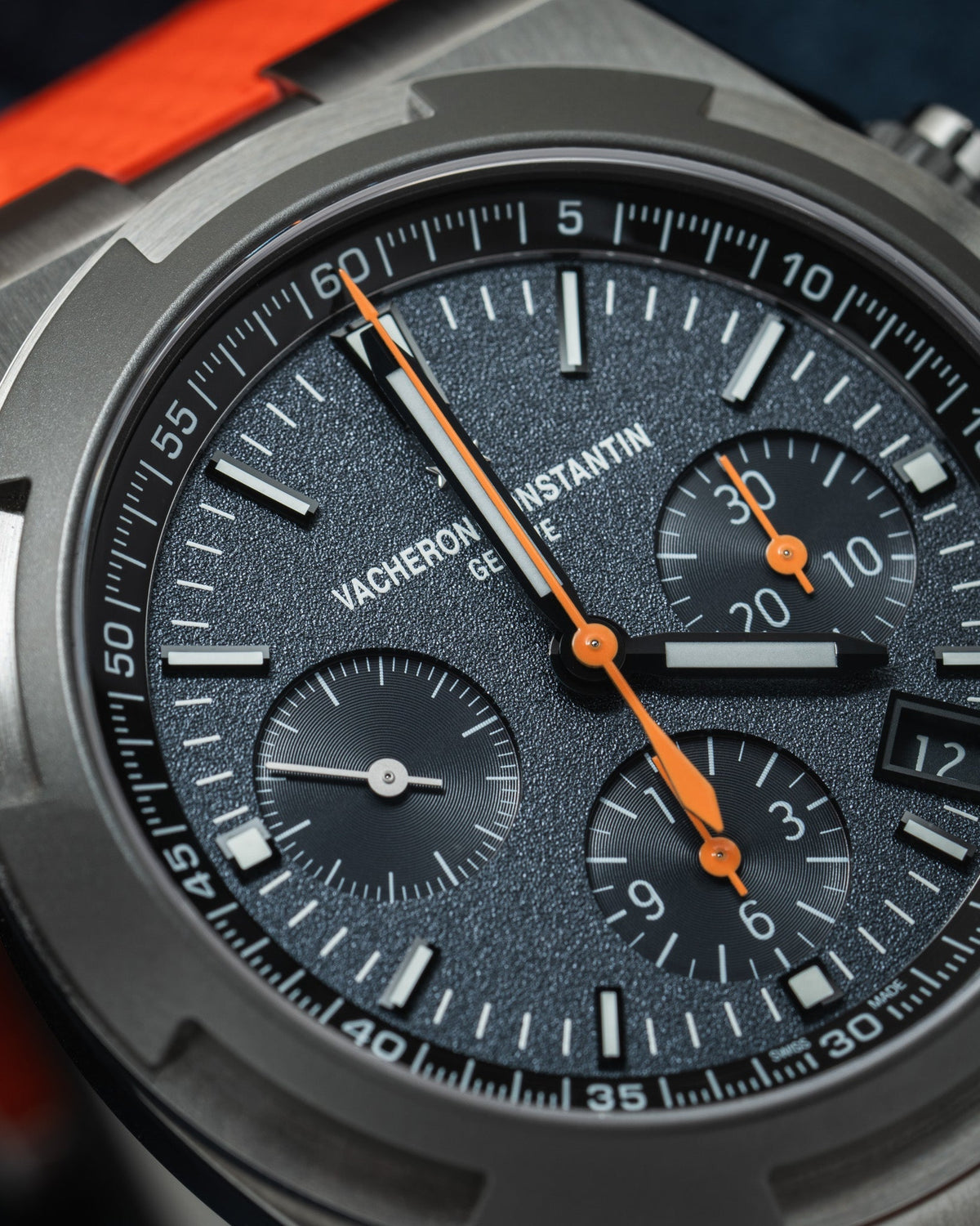 Orange Vacheron Constantin Overseas CTS Rubber Strap
