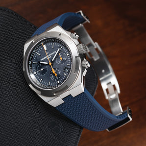 Navy CTS Rubber Strap for Vacheron Constantin Overseas