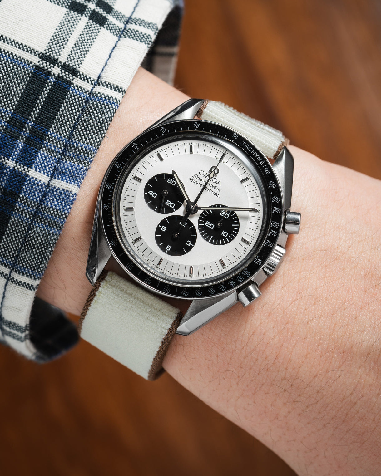 Delcro Beige/Brown - Fabric Watch Strap | Delugs