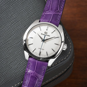 Glossy Purple Crocodile Signature Strap