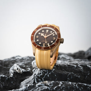Gold CTS Rubber Strap for Tudor BB58