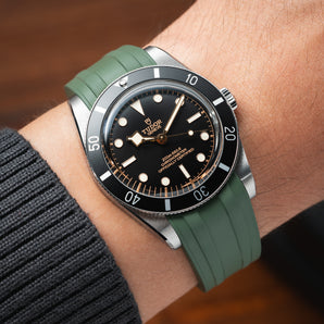 Olive Green CTS Rubber Strap for Tudor BB54