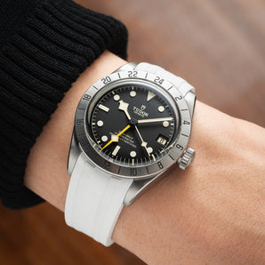 White CTS Rubber Strap for Tudor BB Pro