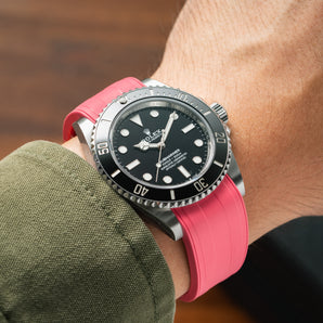 Pink CTS Rubber Strap for Rolex Submariner 41mm