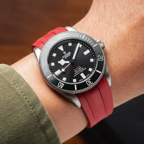 Red CTS Rubber Strap for Tudor Pelagos 39