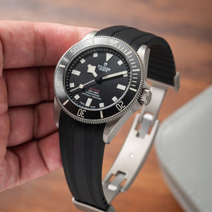 Black CTS Rubber Strap for Tudor Pelagos 39