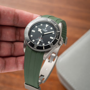Olive Green CTS Rubber Strap for Tudor Pelagos 39