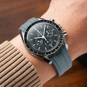 Grey CTS Rubber Strap for Omega Speedmaster
