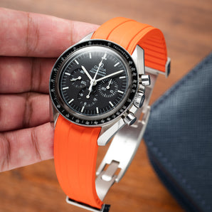 Orange CTS Rubber Strap for Omega Speedmaster