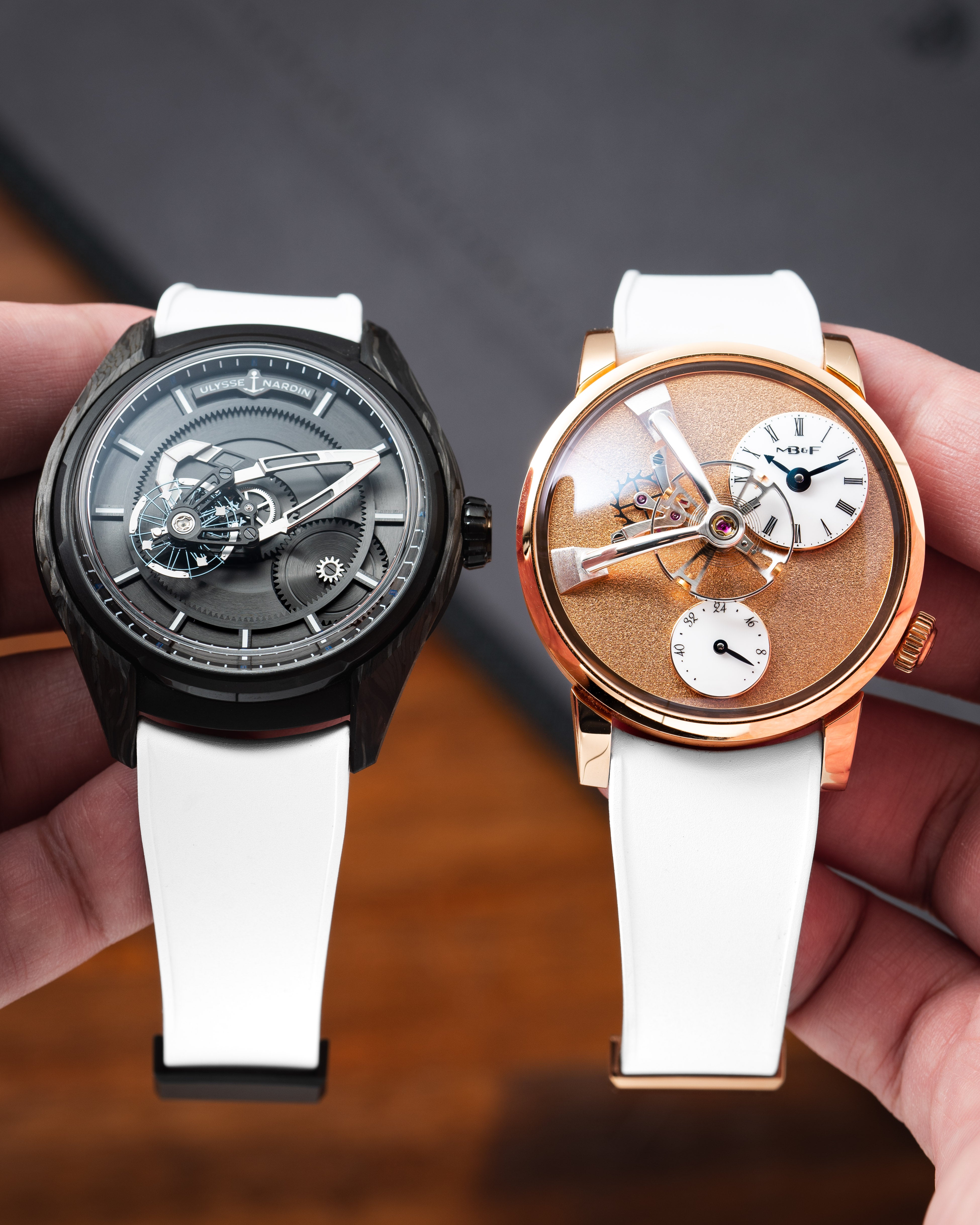 White Curved CTS Rubber Strap - Image 5