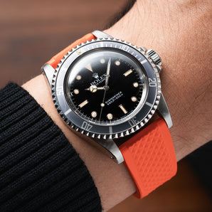 Orange Waffle Rubber CTS Strap