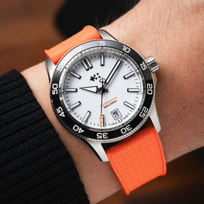 Orange Mosaic Rubber CTS Strap