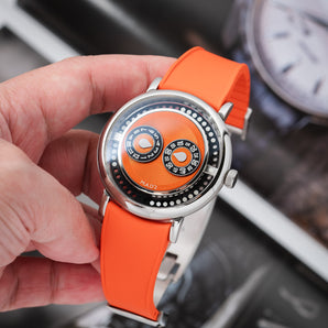 Orange Curved Rubber CTS Strap