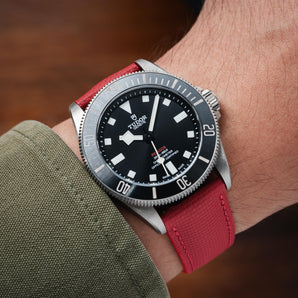 Red Sailcloth Signature Strap