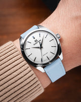 Baby Blue Rubberised Leather (Smooth) Slim Strap - Image 2