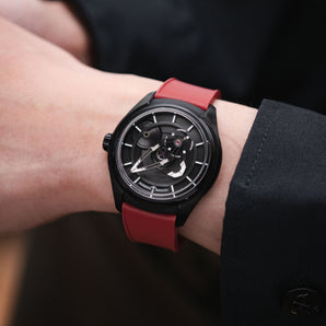 Red CTS Rubber Strap for Ulysse Nardin Freak X