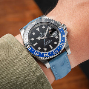 Matte Cobalt Ostrich Body Strap