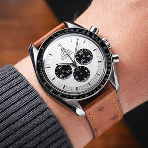 Matte Cognac Ostrich Body Strap