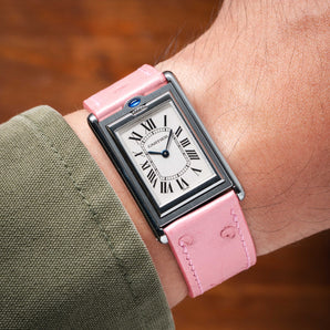 Matte Pink Ostrich Body Strap