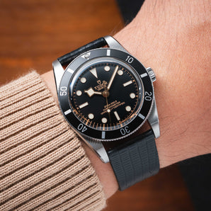 Matte Black Lizard Strap