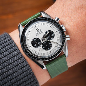 Matte Green Ischia Lizard Strap