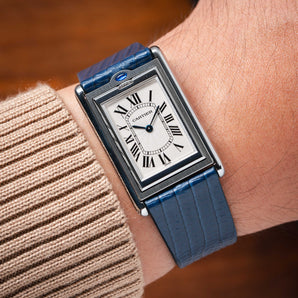 Matte Navy Lizard Strap