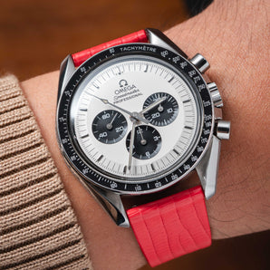Matte Red Lizard Strap